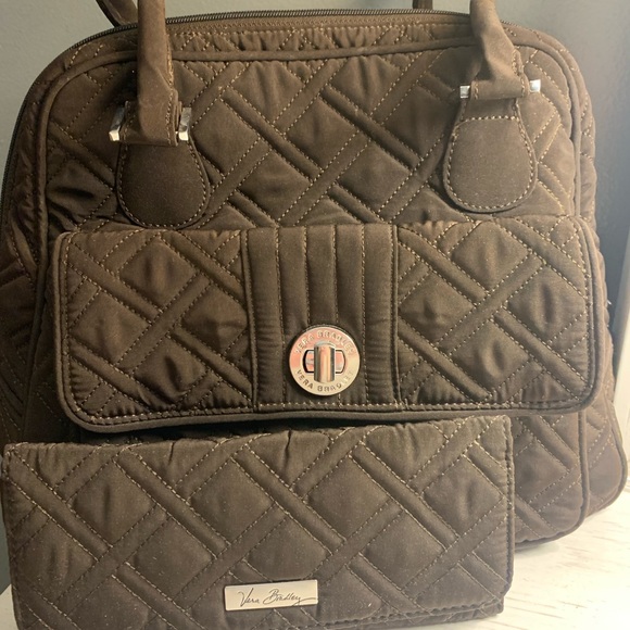 Vera Bradley Quilted Purse with Matching Wallet!!! Perfect Condition!! - Picture 6 of 12